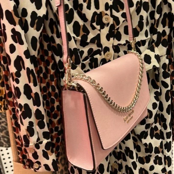 Kate Spade Carson Convertible Crossbody Chalk Pink - Picture 15 of 16